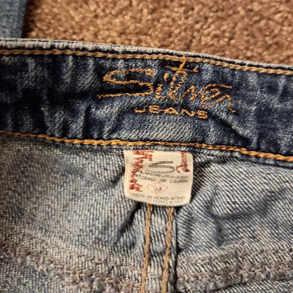 Silver Jeans Lola Western Glove Works Denim Jeans - Picture 5 of 12